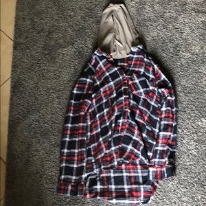 Long sleeve bottom shirt hoodie